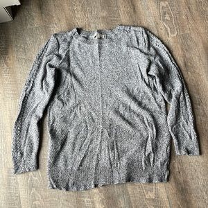 Loft black and white sweater